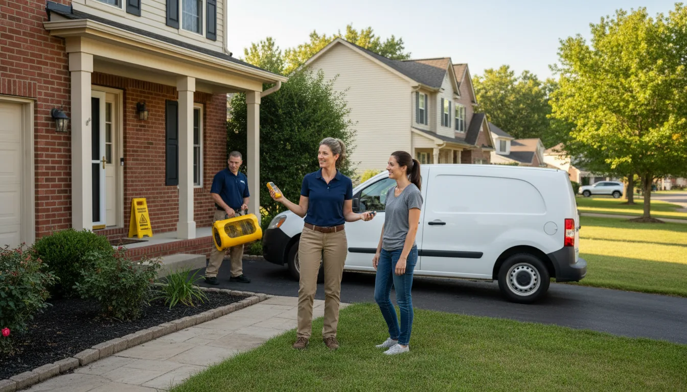 Water restoration image for Home Water Damage Repair in Centerpoint, IN